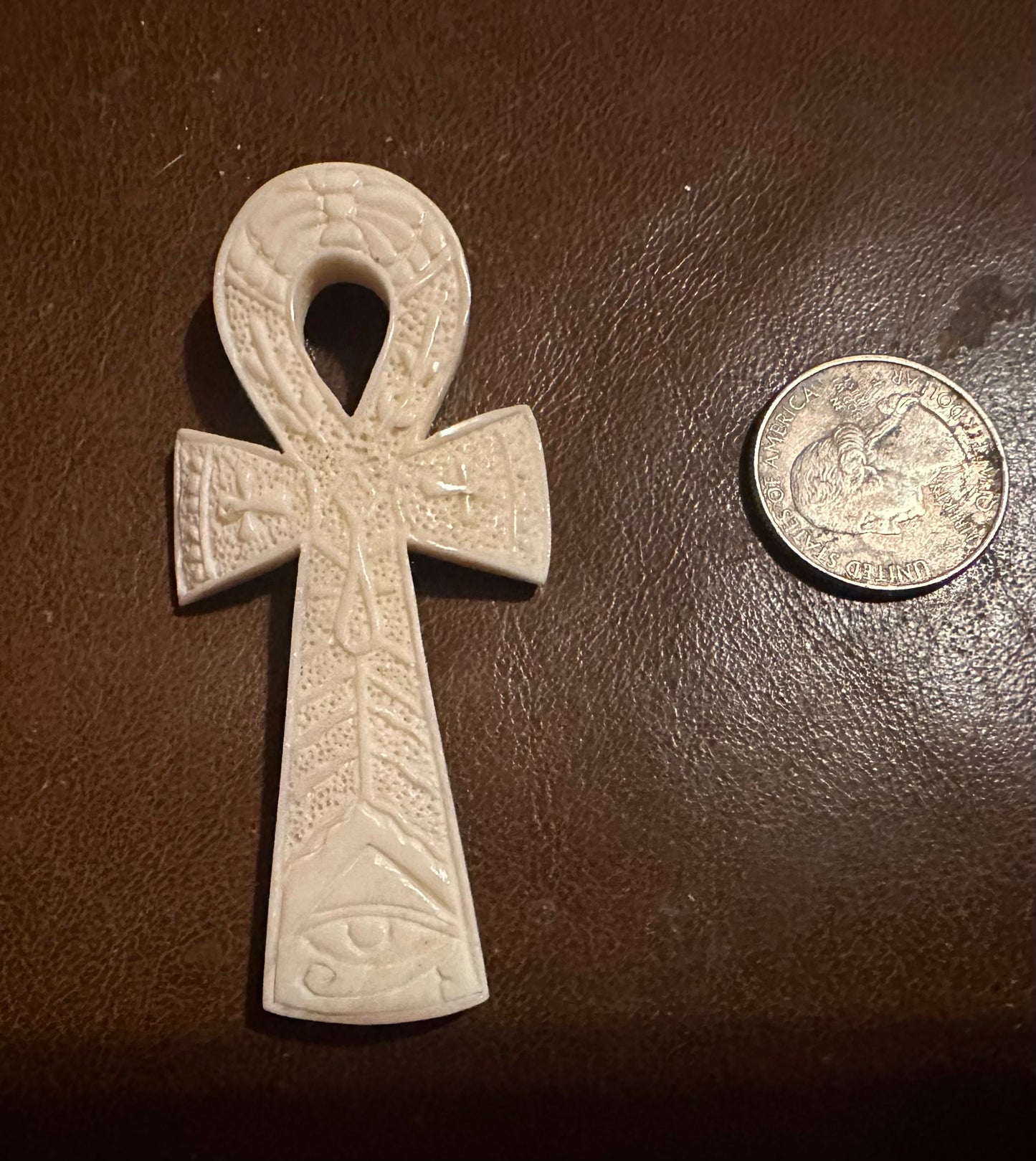 Bone carved Ankh (lg)