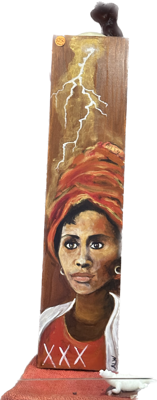 Mystic Art - Original oil Voodoo Queen Marie Laveau